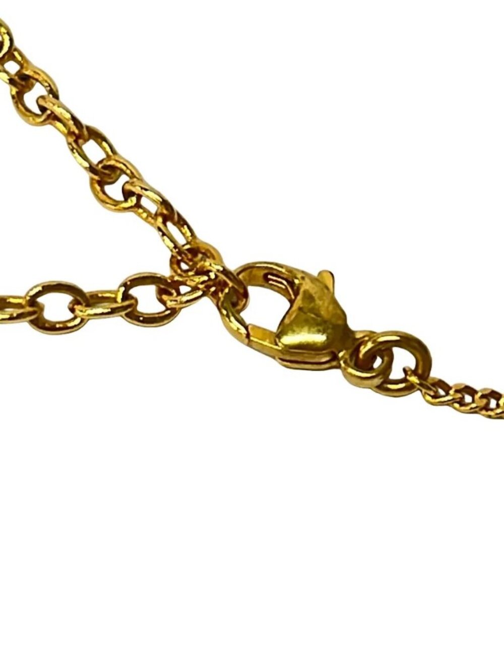 GUCCI Double G Key Necklace 645620 Gold Clear Hardware Rhinestones - Necklace - Picture 3 of 10